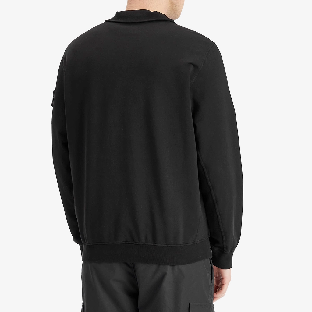 Stone Island Men's Ghost Piece Full Zip Sweatshirt Black